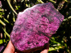 Polished One Side Metallic Sheen Purpurite Specimen x 1 From Erongo, Namibia