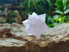 Hand Made Gemmy Rose Quartz Merkabah x 1 From Ambatondrazaka Madagascar