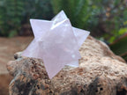 Hand Made Gemmy Rose Quartz Merkabah x 1 From Ambatondrazaka Madagascar