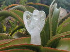 Hand Made Rock Crystal Angel Carving x 1 From Madagascar