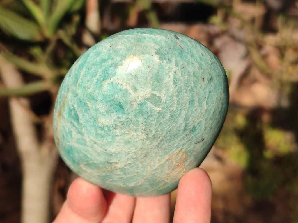Polished Amazonite Gemstone Standing Free Form x 1 From Madagascar