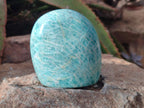 Polished Amazonite Gemstone Standing Free Form x 1 From Madagascar