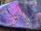 Polished XL Purple Sunset Labradorite Standing Free Form x 1 From Tulear, Madagascar