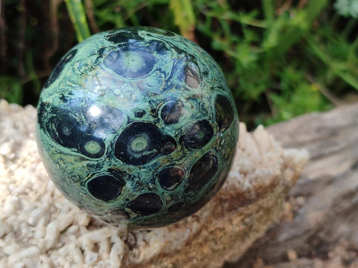 Polished Stromatolite Fossil Sphere x 1 From Mahajanga, Madagascar