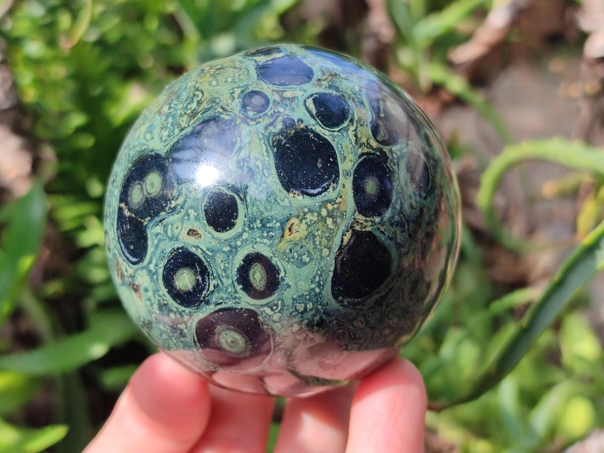 Polished Stromatolite Fossil Sphere x 1 From Mahajanga, Madagascar