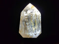 Polished Icy Frosted Veiled Clear Quartz Crystal with Biotite Inclusion x 1 From Madagascar