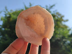 Polished Pair of Agate Crystal Centred Geodes x 1 From Maintirano Madagascar