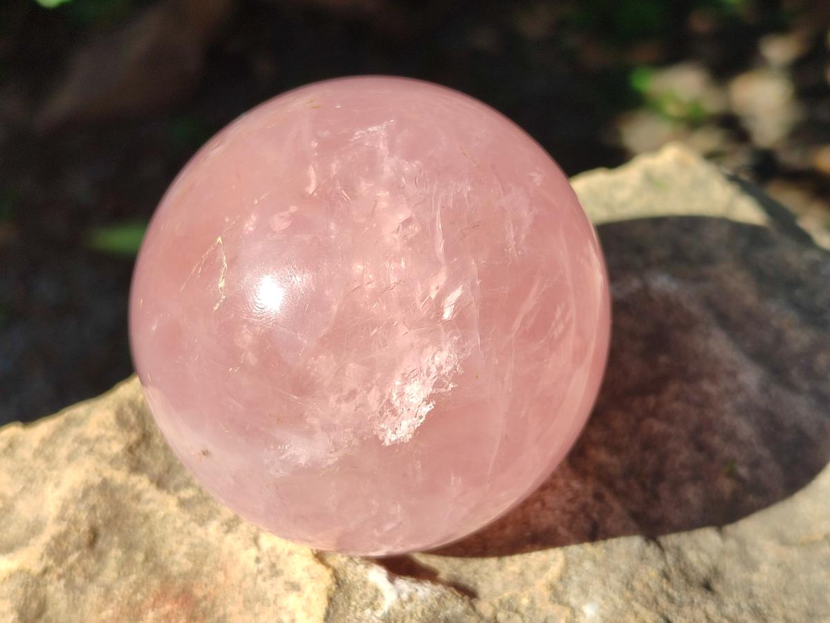 Polished Gemmy Star Rose Quartz Sphere x 1 From Ambatondrazaka, Madagascar
