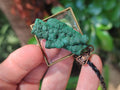 Hand Made Malachite Stalactite Specimen Necklace x 1 From Congo