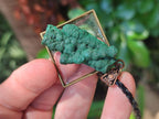 Hand Made Malachite Stalactite Specimen Necklace x 1 From Congo