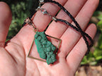 Hand Made Malachite Stalactite Specimen Necklace x 1 From Congo