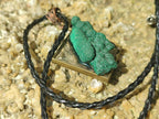 Hand Made Malachite Stalactite Specimen Necklace x 1 From Congo