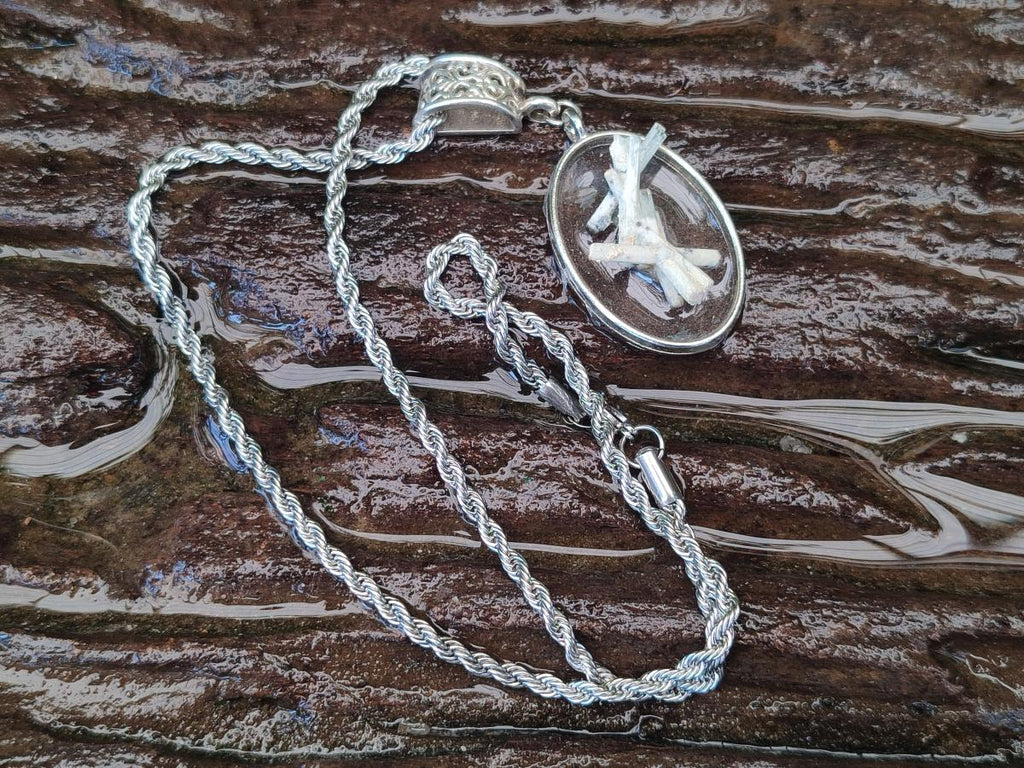 Hand Made Aquamarine Mini Cluster Necklace x 1 From Erongo, Namibia