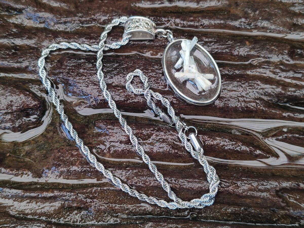Hand Made Aquamarine Mini Cluster Necklace x 1 From Erongo, Namibia
