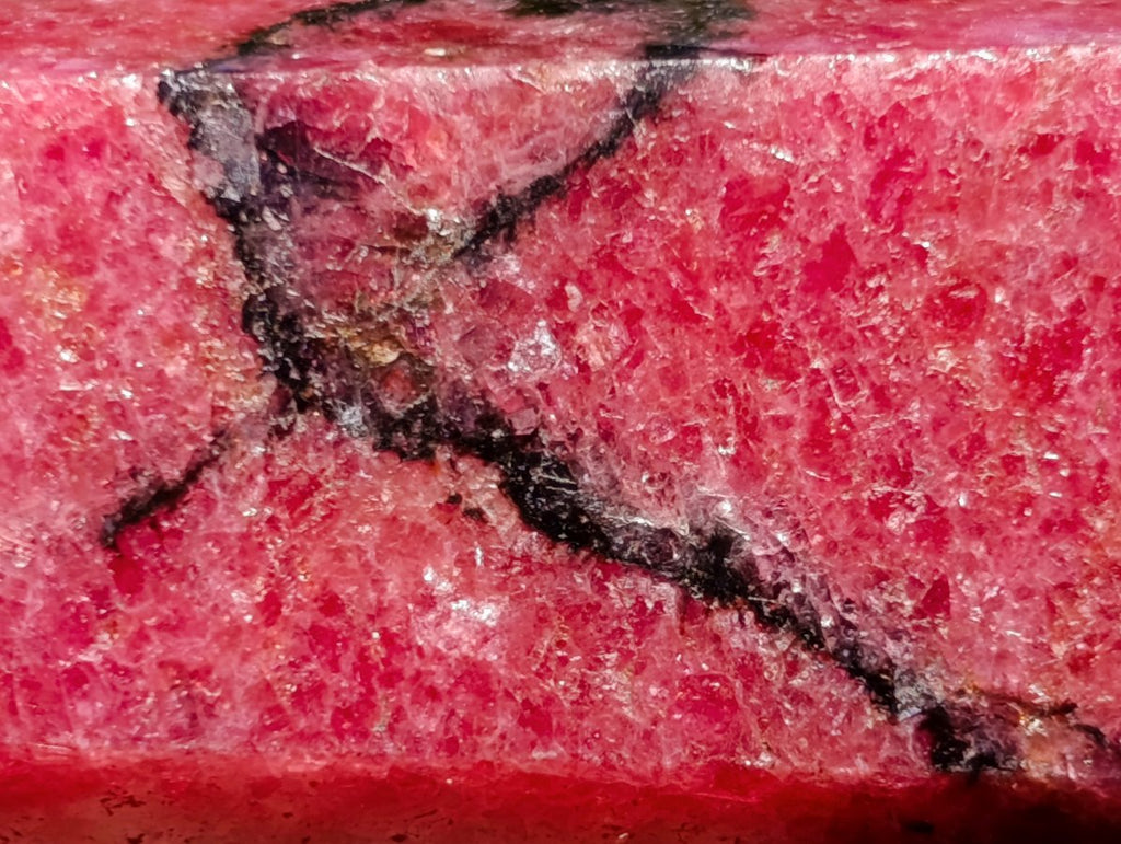 Polished Rare Red Rhodonite Display Crystal x 1 From Madagascar
