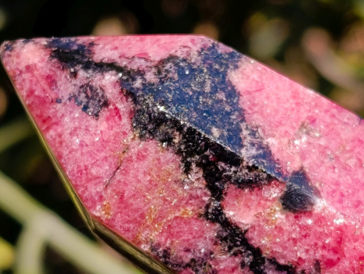 Polished Rare Red Rhodonite Display Crystal x 1 From Madagascar