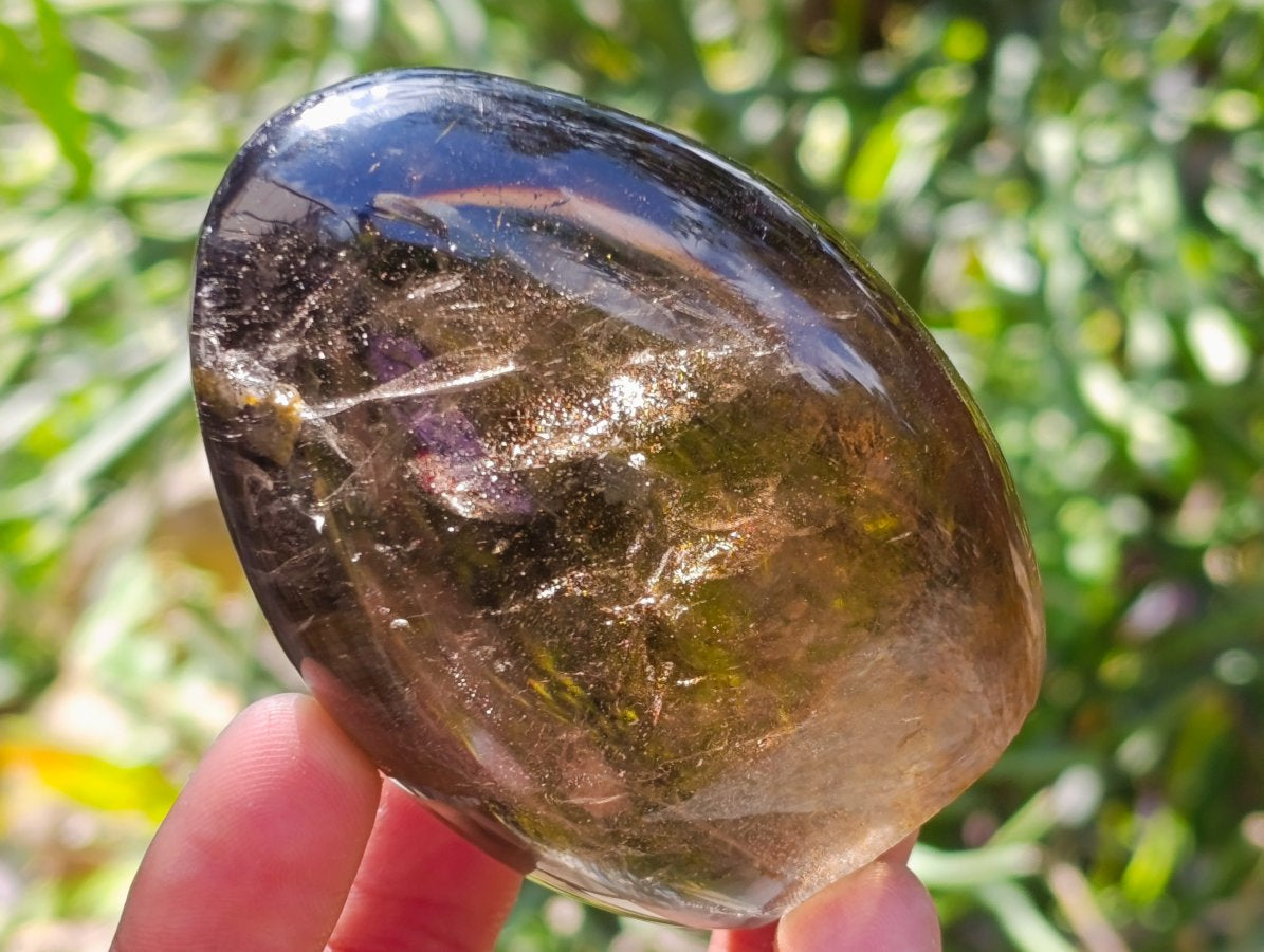 Polished Cognac Smokey Citrine Quartz Crystal Display Piece x 1 From Madagascar