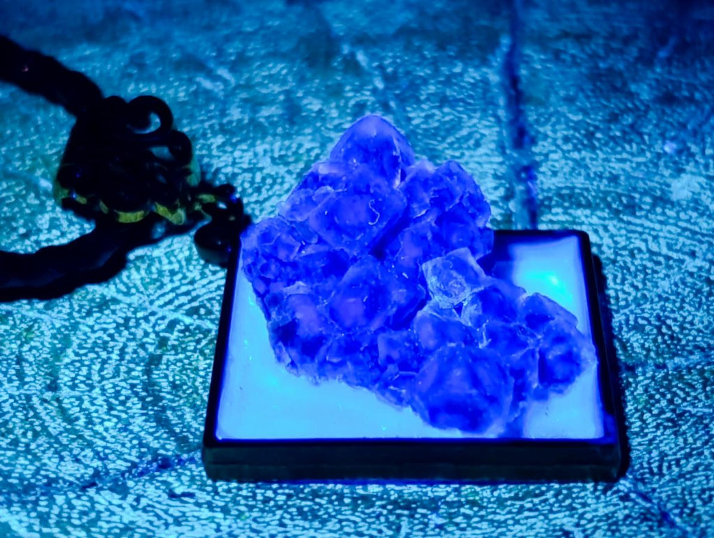 Hand Made Cubic Fluorite Necklace x 1 From Erongo, Namibia