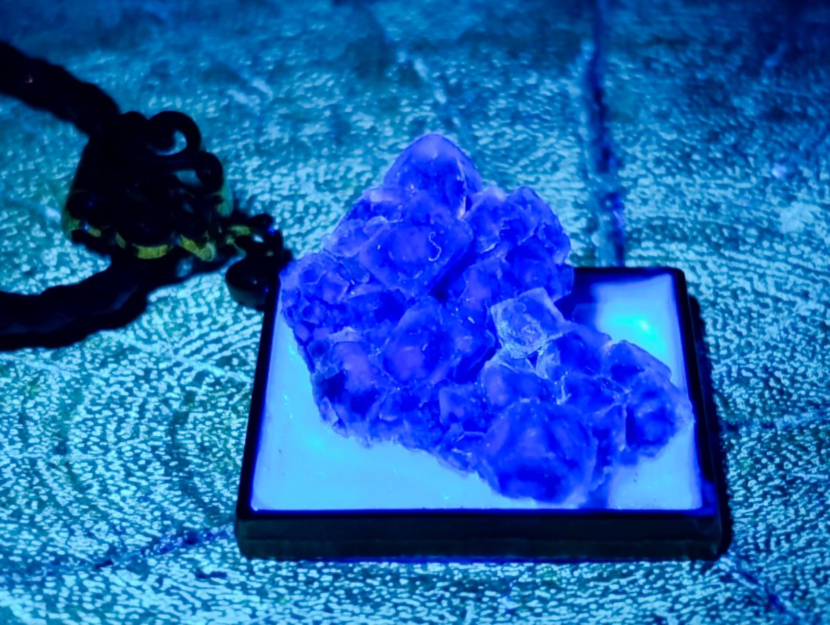 Hand Made Cubic Fluorite Necklace x 1 From Erongo, Namibia