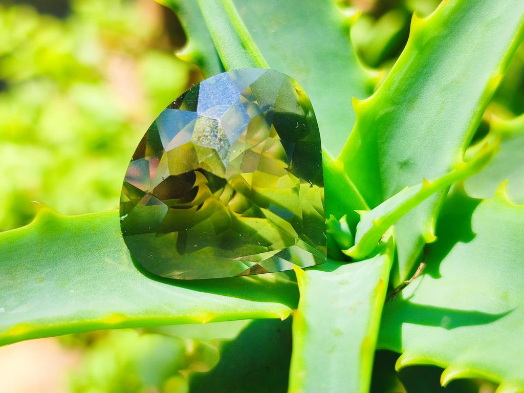Polished Faceted 29.5 Carat Smokey Quartz Heart Stone x 1 From Madagascar