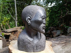 Hand Made XXL Wonder Stone Male African Bust Sculpture x 1 From Zimbabwe