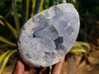 Polished Blue Celestite Egg x 1 From Sakoany Madagascar