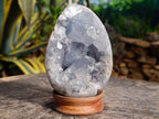 Polished Blue Celestite Egg x 1 From Sakoany Madagascar