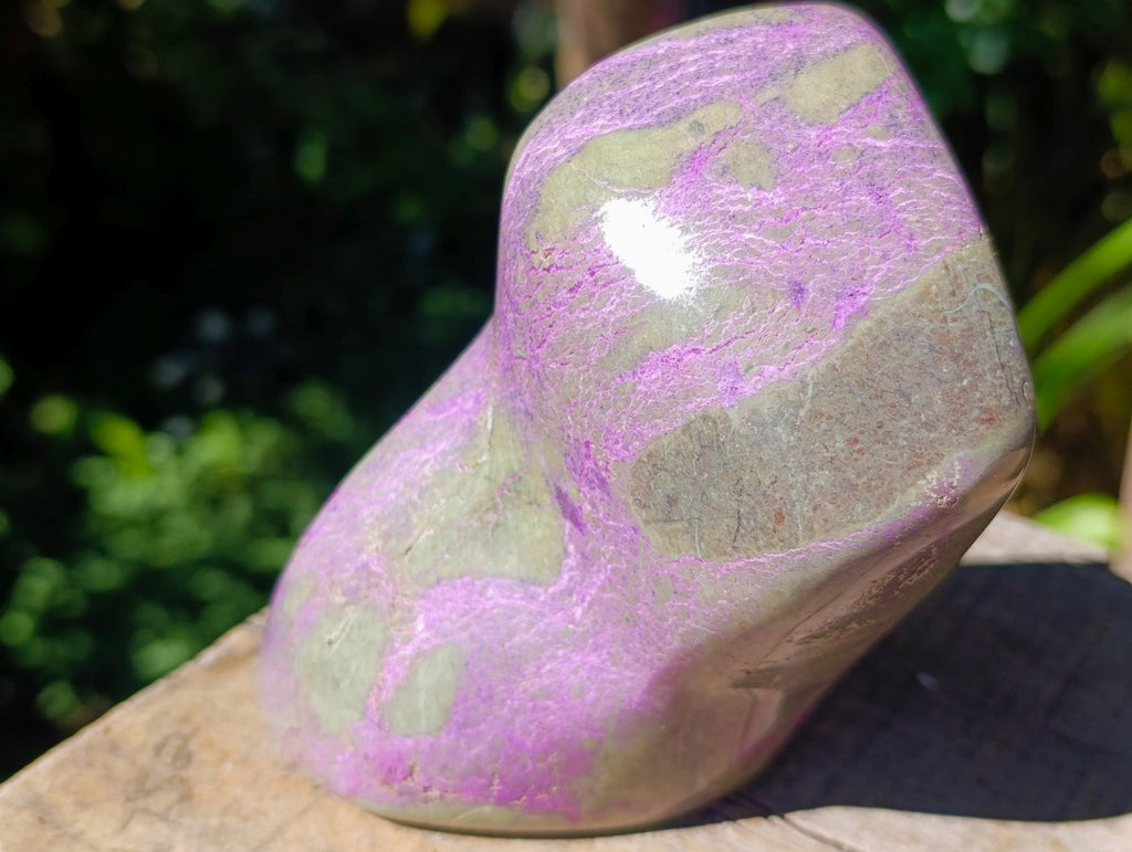 Polished Stichtite Standing Free Form x 1 From Barberton South Africa
