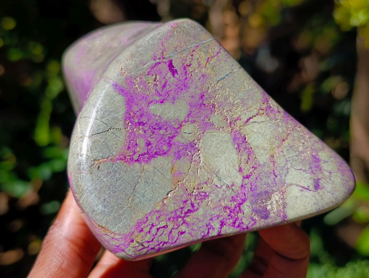 Polished Stichtite Standing Free Form x 1 From Barberton South Africa