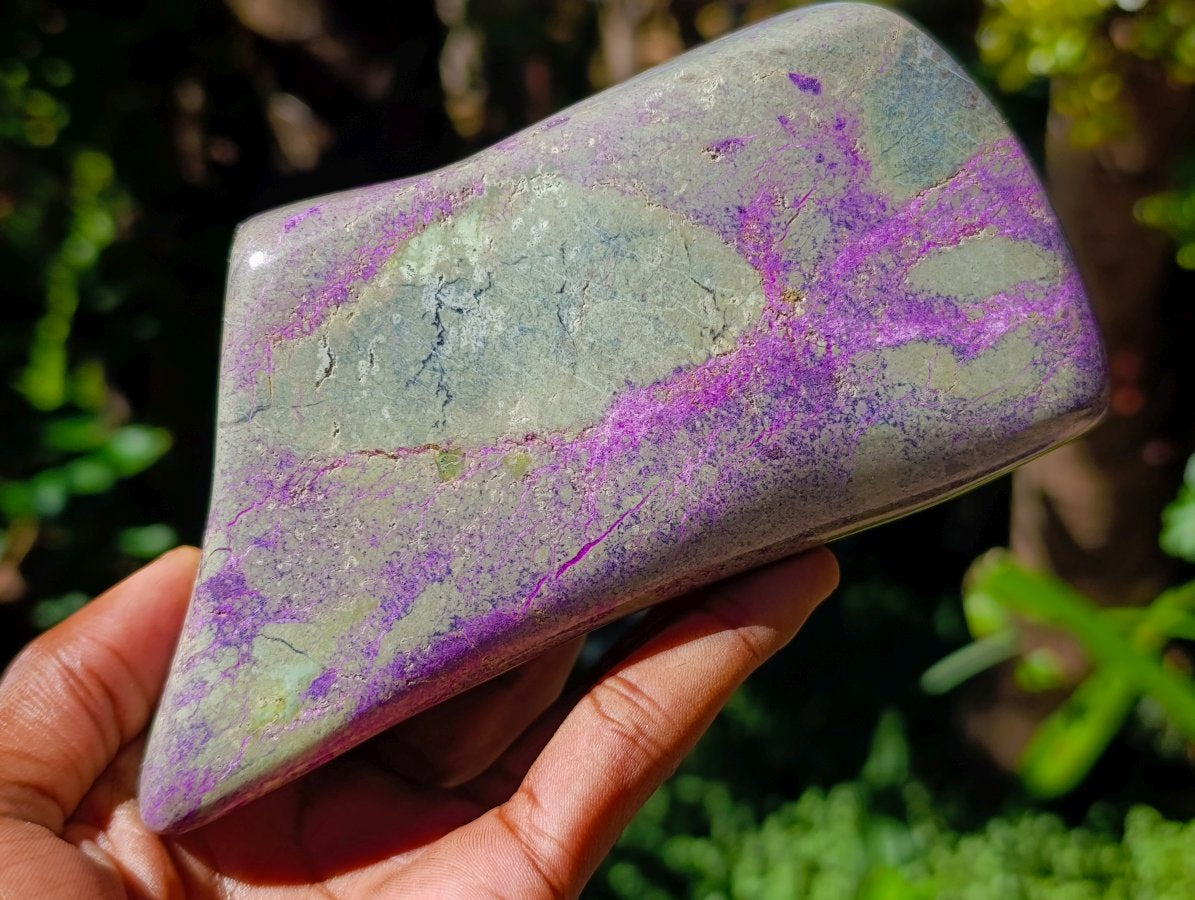 Polished Stichtite Standing Free Form x 1 From Barberton South Africa