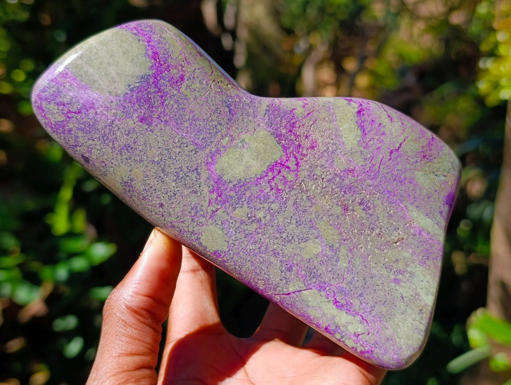 Polished Stichtite Standing Free Form x 1 From Barberton South Africa