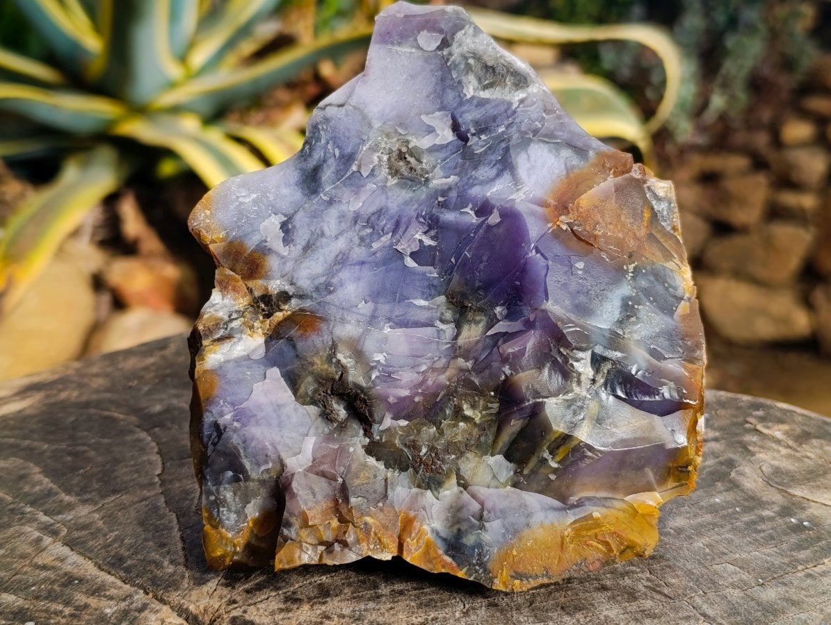 Natural Cabinet Size Purple Chalcedony x 1 From Nosy Varika Madagascar