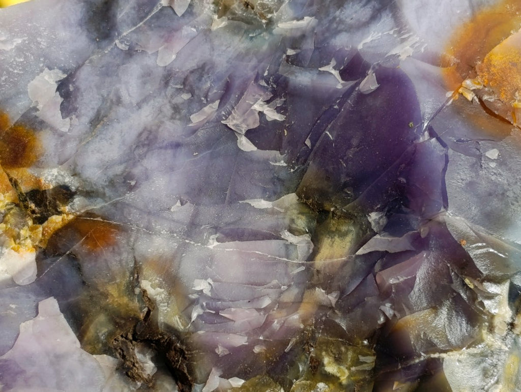 Natural Cabinet Size Purple Chalcedony x 1 From Nosy Varika Madagascar