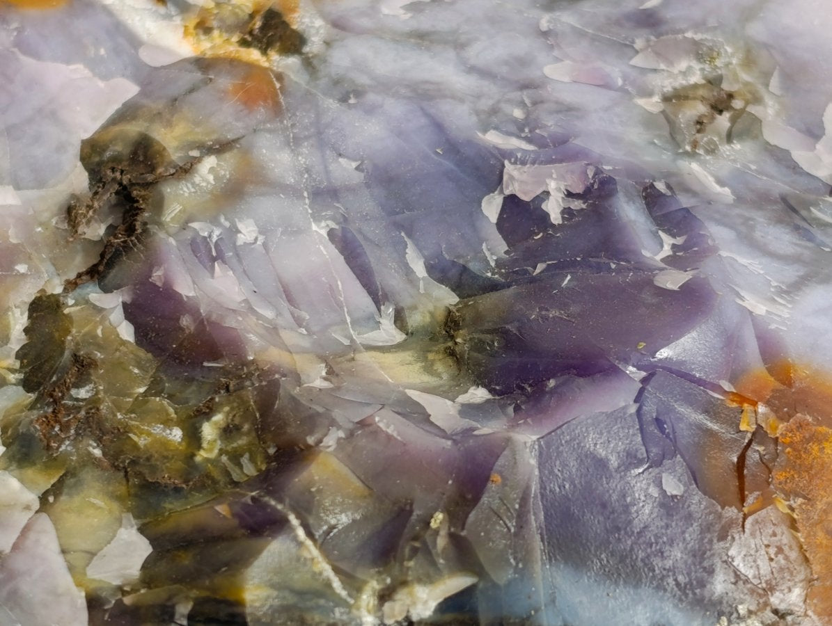 Natural Cabinet Size Purple Chalcedony x 1 From Nosy Varika Madagascar