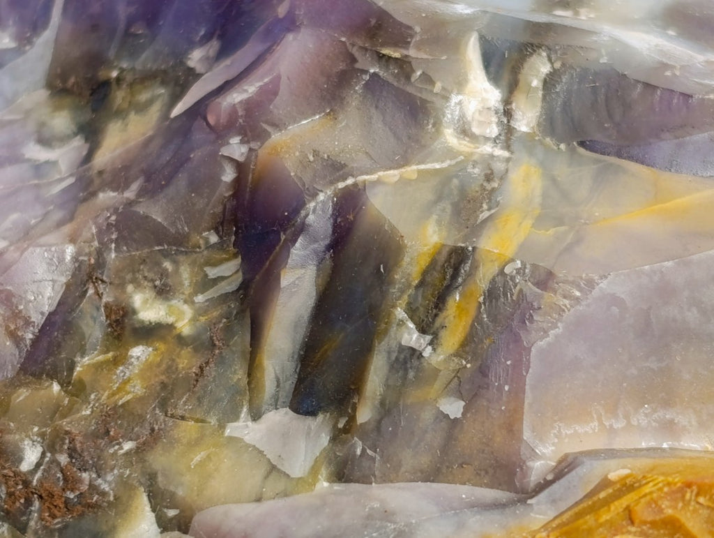 Natural Cabinet Size Purple Chalcedony x 1 From Nosy Varika Madagascar