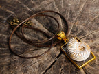 Handmade Natural Perisphinctid Ammonite Fossil Necklace x 1 From Madagascar