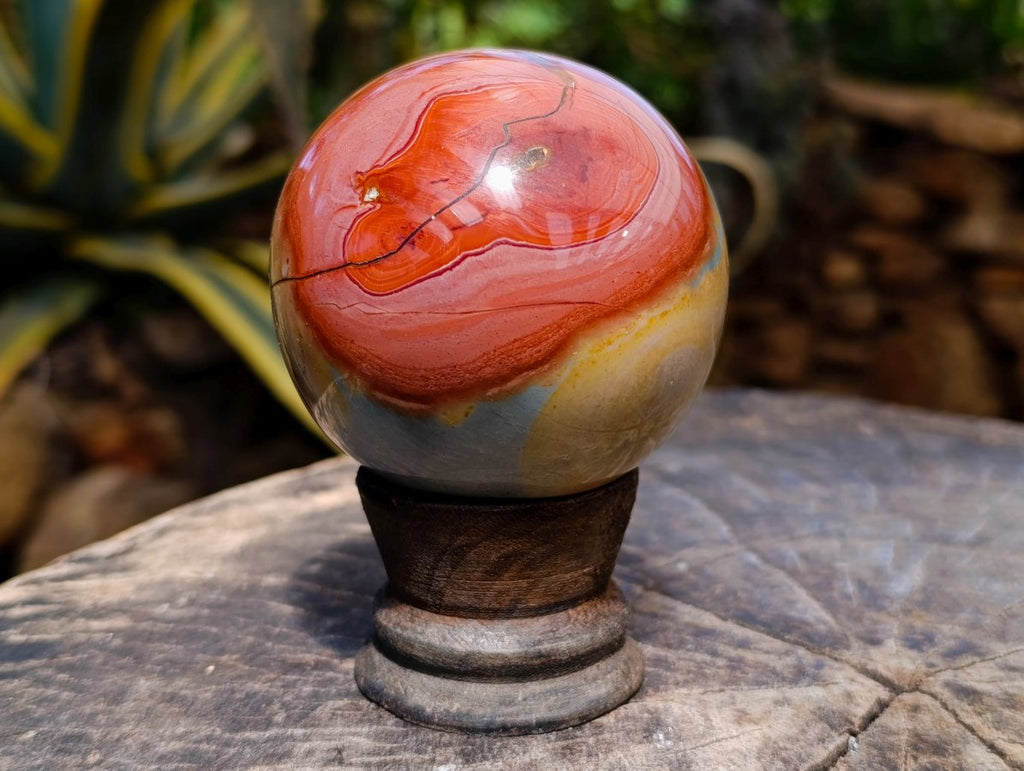 Polished Polychrome Jasper Sphere x 1 From Madagascar