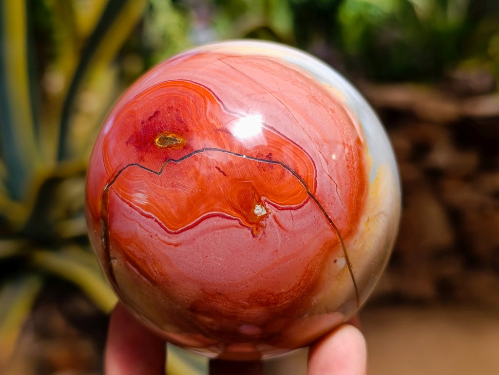 Polished Polychrome Jasper Sphere x 1 From Madagascar