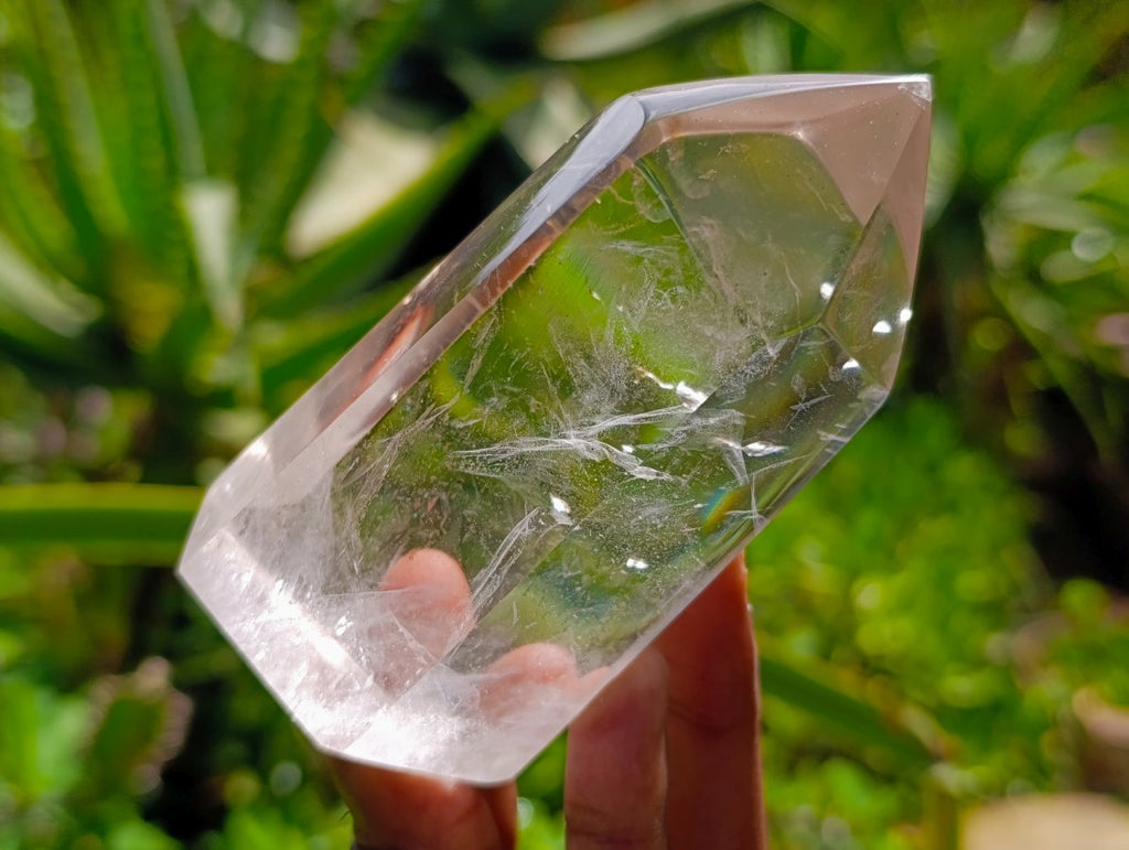 Polished Clear Quartz Display Crystal x 1 From Madagascar
