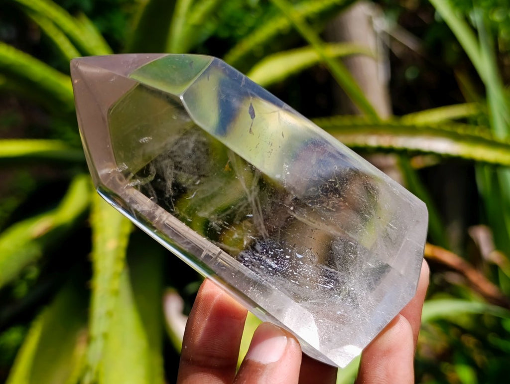 Polished Clear Quartz Display Crystal x 1 From Madagascar