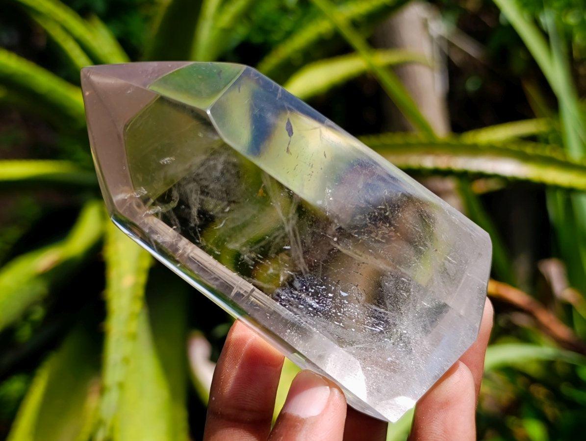Polished Clear Quartz Display Crystal x 1 From Madagascar