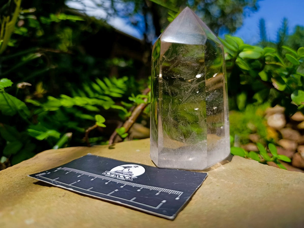 Polished Clear Quartz Display Crystal x 1 From Madagascar