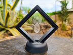 Handmade Teardrop Cabochon Golden Rutile Rock Crystal Quartz Pendant x 1 From Madagascar