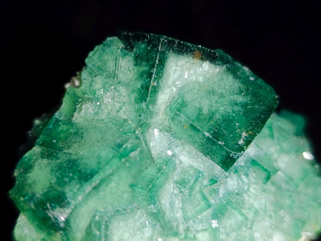 Natural Green Cubic Fluorite Crystal Specimen x 1 From Mandrosonoro Madagascar
