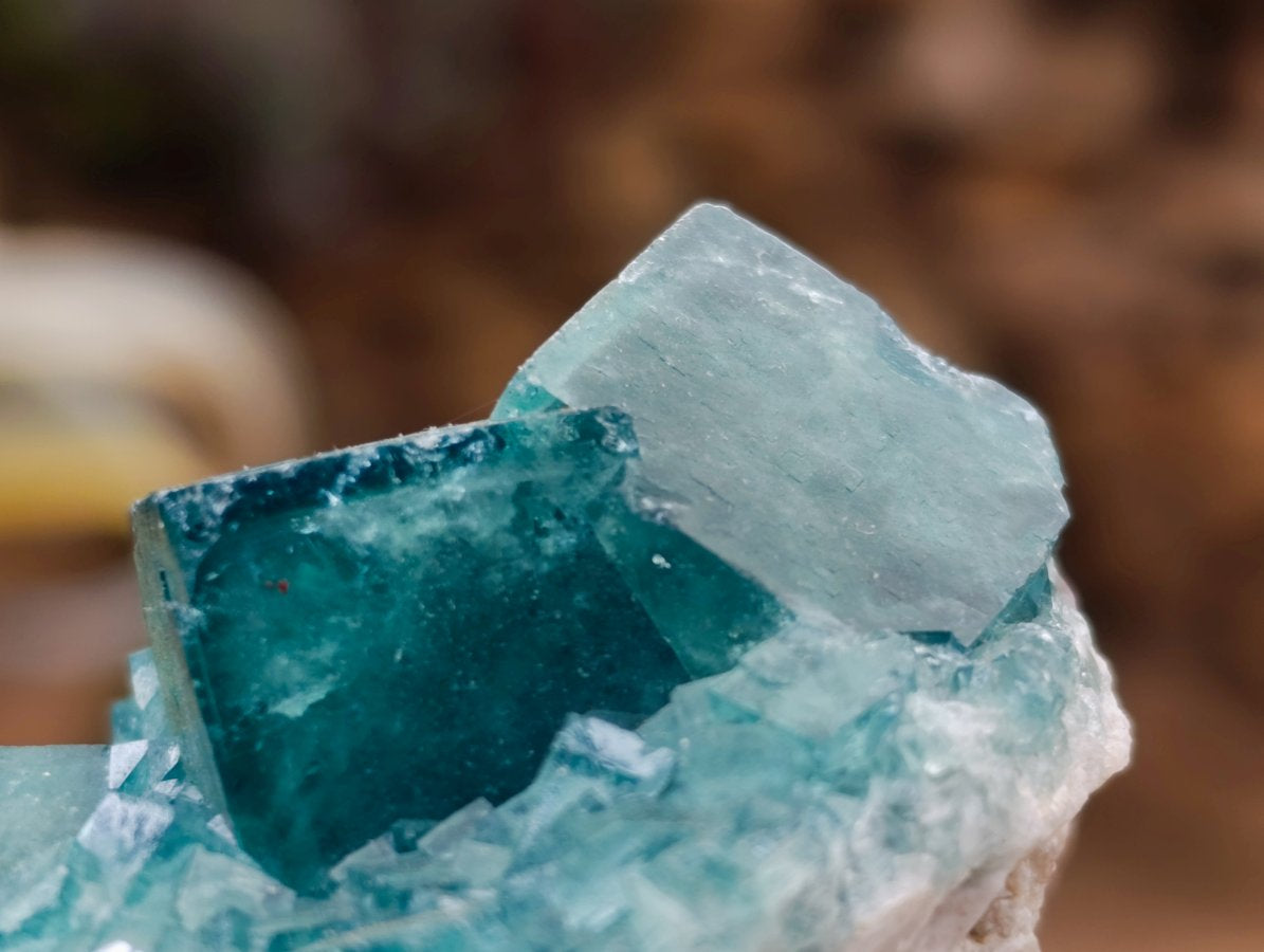 Natural Green Cubic Fluorite Crystal Specimen x 1 From Mandrosonoro Madagascar