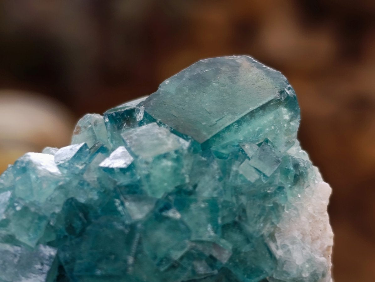 Natural Green Cubic Fluorite Crystal Specimen x 1 From Mandrosonoro Madagascar