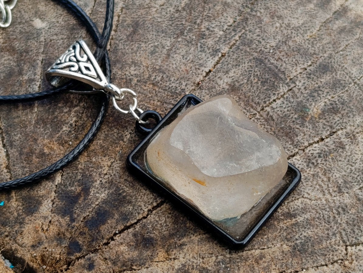 Handmade Silver Topaz Crystal Necklace x 1 From Spitzkop Namibia