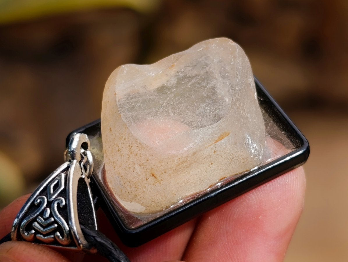 Handmade Silver Topaz Crystal Necklace x 1 From Spitzkop Namibia