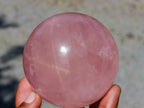 Polished Gemmy Star Rose Quartz Sphere x 1 From Ambatondrazaka, Madagascar