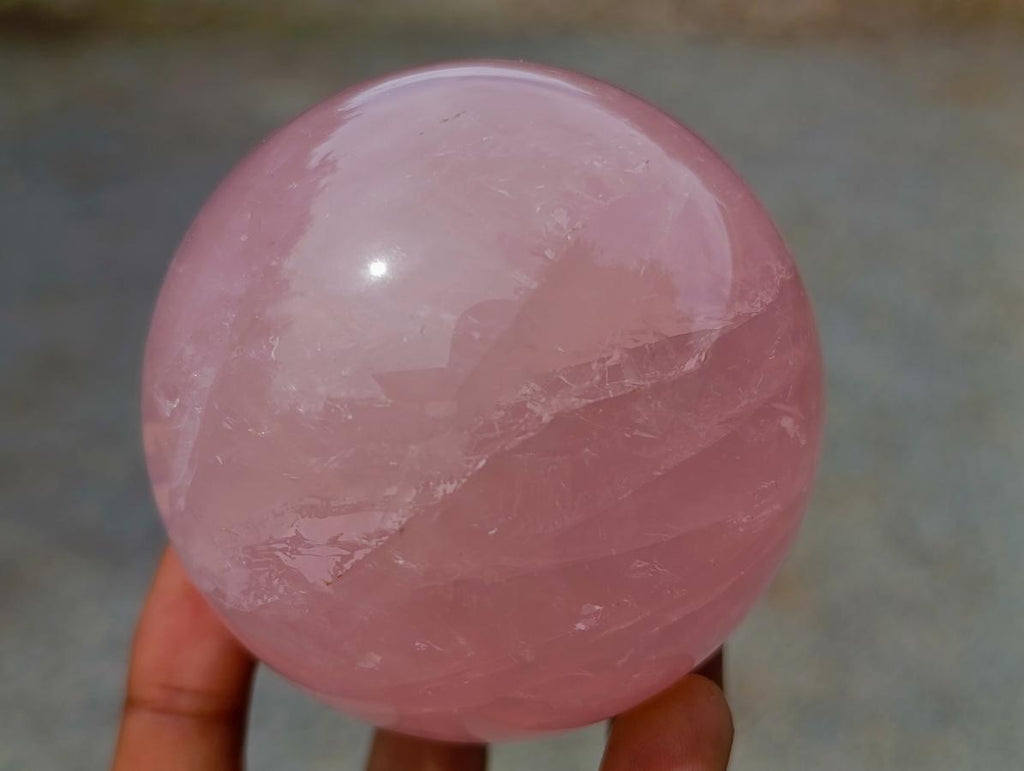 Polished Gemmy Star Rose Quartz Sphere x 1 From Ambatondrazaka, Madagascar